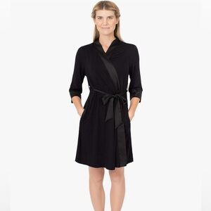 Kindred Bravely Emmaline Robe- Black- S/M